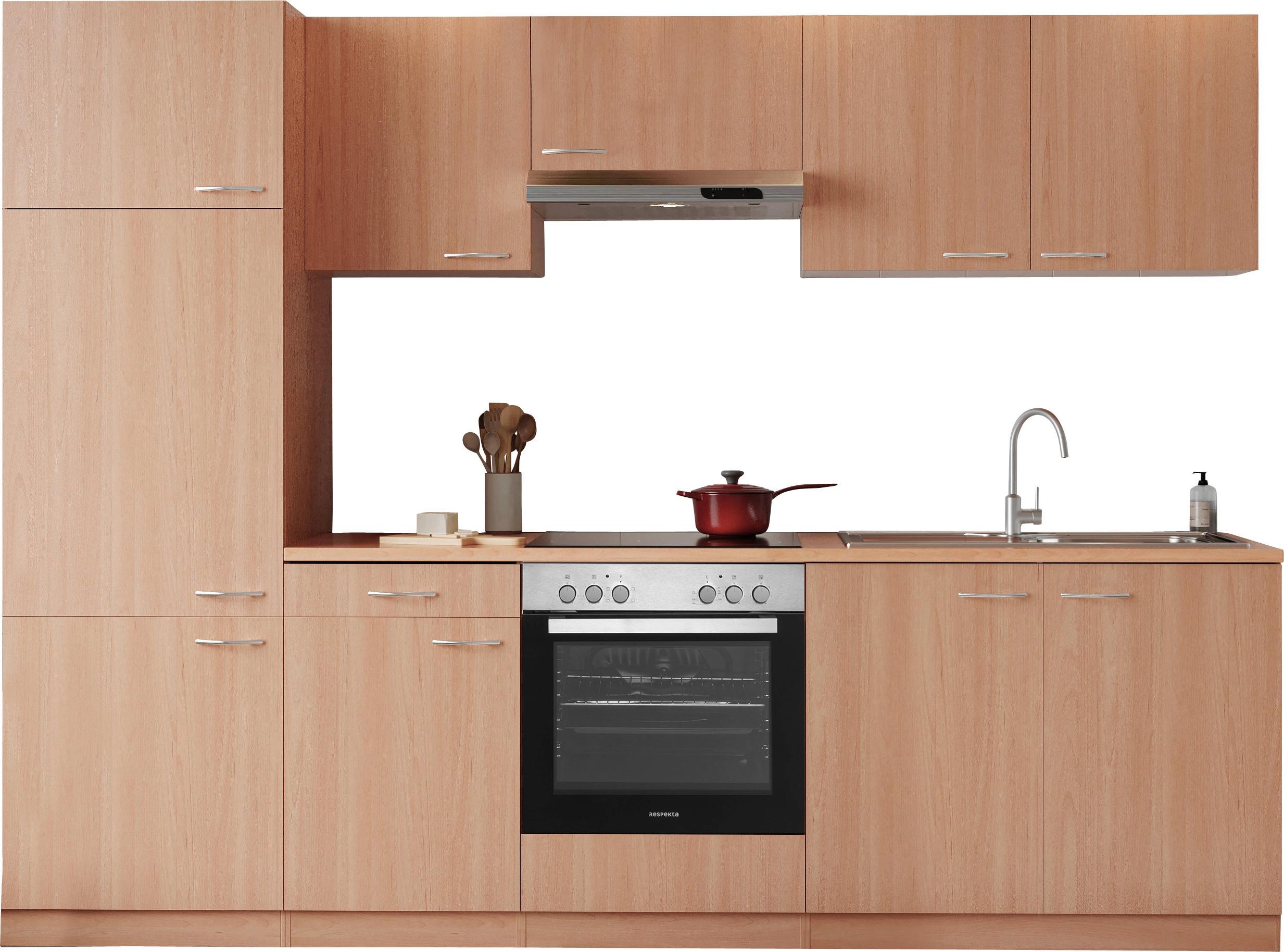 Küchenblock Gerda Küchenblock 270 cm - Buchefarben, Basics, Holzwerkstoff (270cm) - Respekta