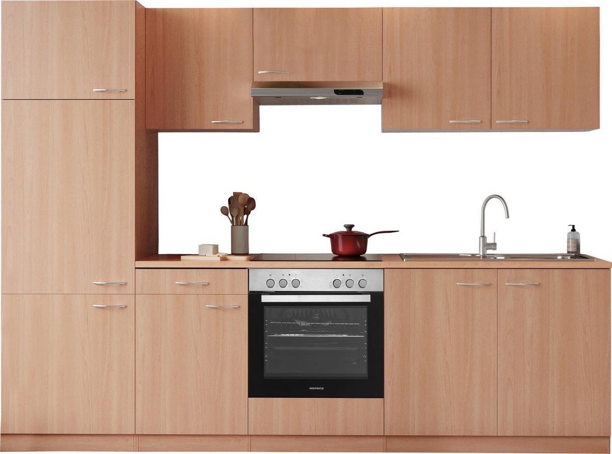 Küchenblock Gerda Küchenblock 270 cm - Buchefarben, Basics, Holzwerkstoff (270cm) - Respekta