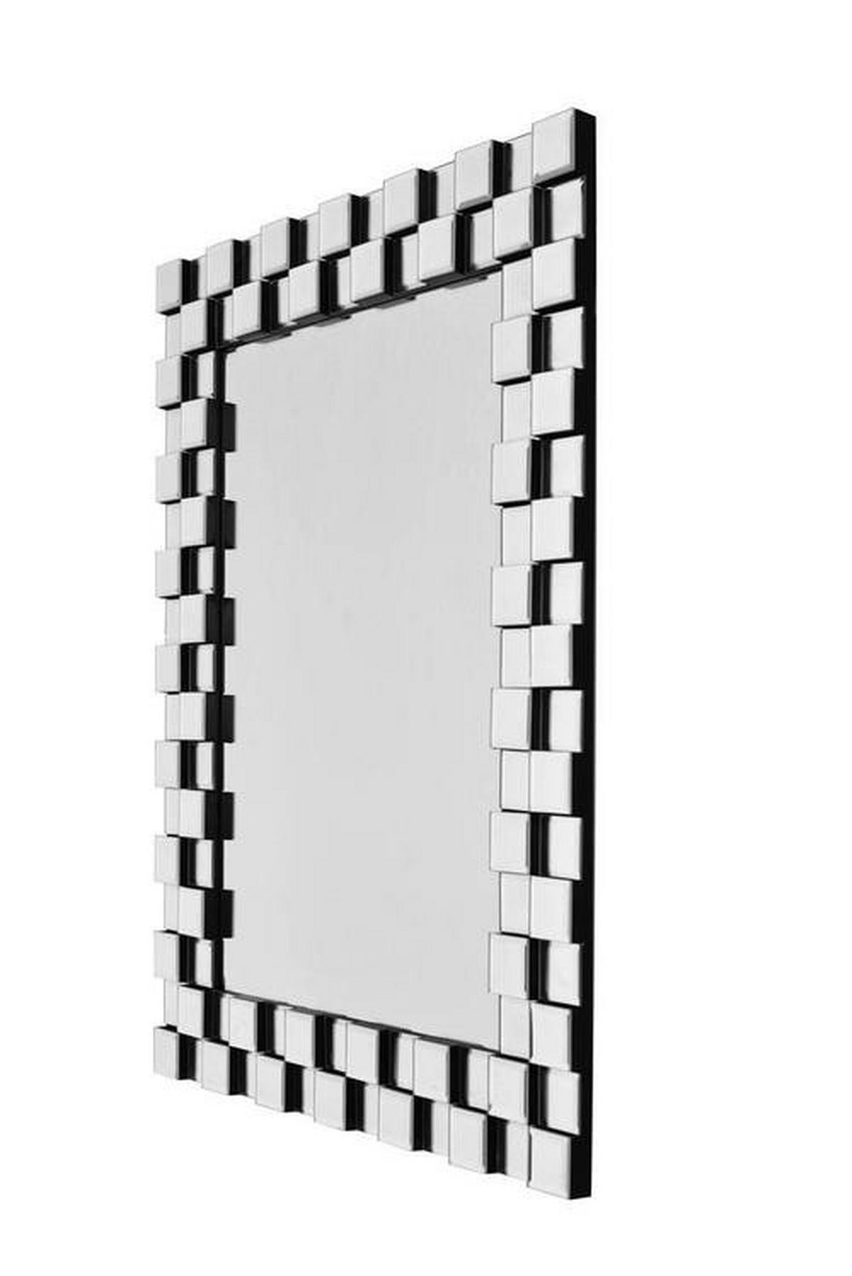 Wandspiegel Dionysos 65x85 Cm Metallrahmen In Silberfarben - Silberfarben, Basics, Glas/Metall (65/85/2,8cm) - Kayoom