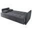 Schlafsofa Aron B: ca. 216 cm - Anthrazit/Silberfarben, MODERN, Holzwerkstoff/Textil (216/95/95cm) - Carryhome Schlafsofa Aron B: ca. 216 cm - Anthrazit/Silberfarben, MODERN, Holzwerkstoff/Textil (216/95/95cm) - Carryhome