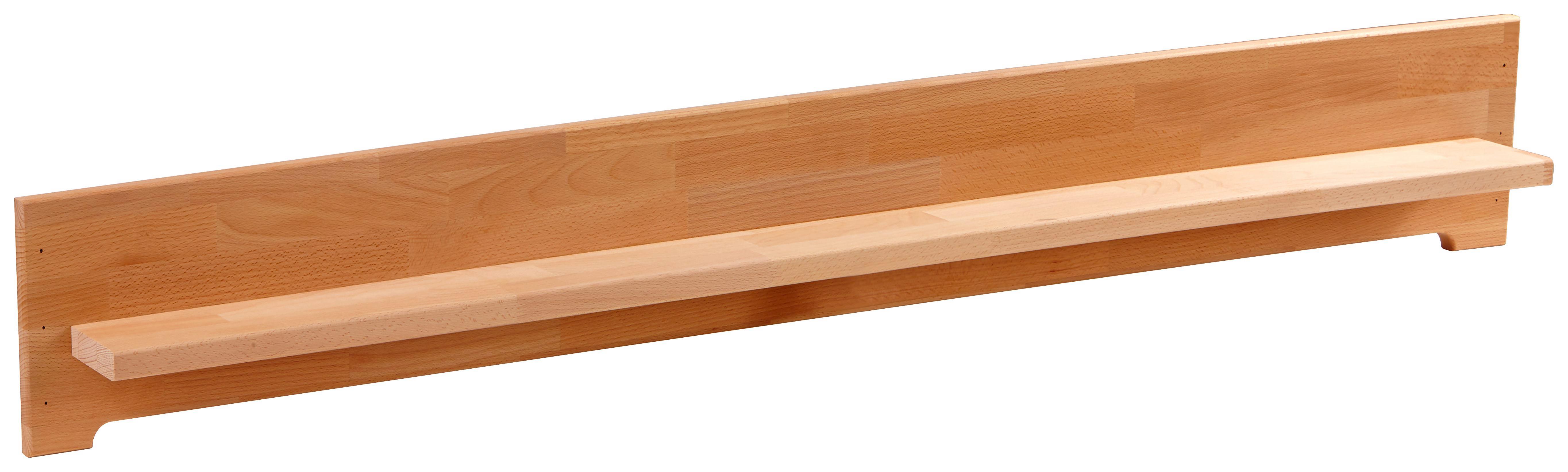 Bettregal Elisabeth 180 cm Buche Massiv Geölt - Buchefarben, KONVENTIONELL, Holz (180/21/10cm)