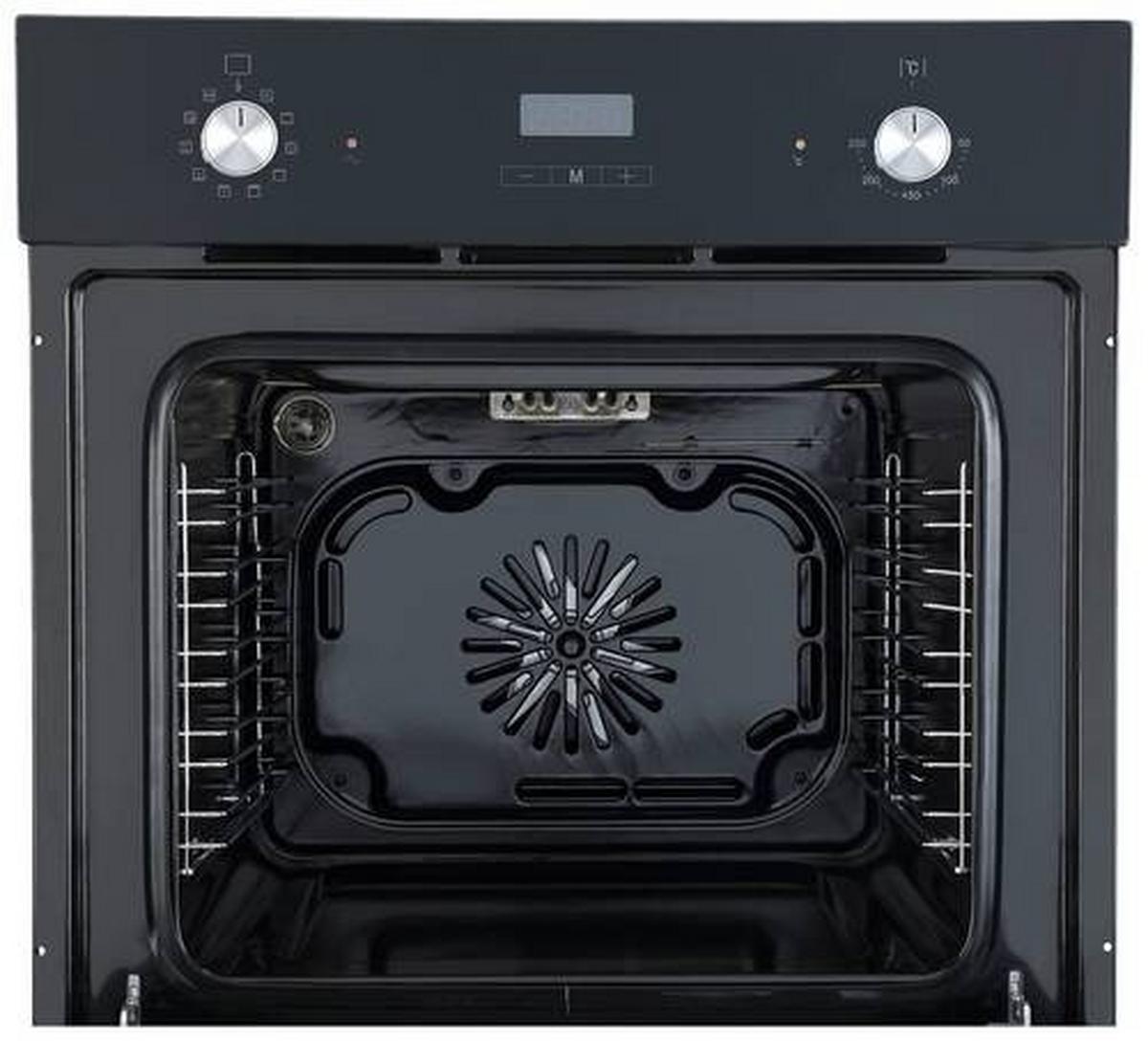Einbaubackofen Respekta Joel - Schwarz, Trend, Glas/Metall (59,5/59/55cm) - Respekta