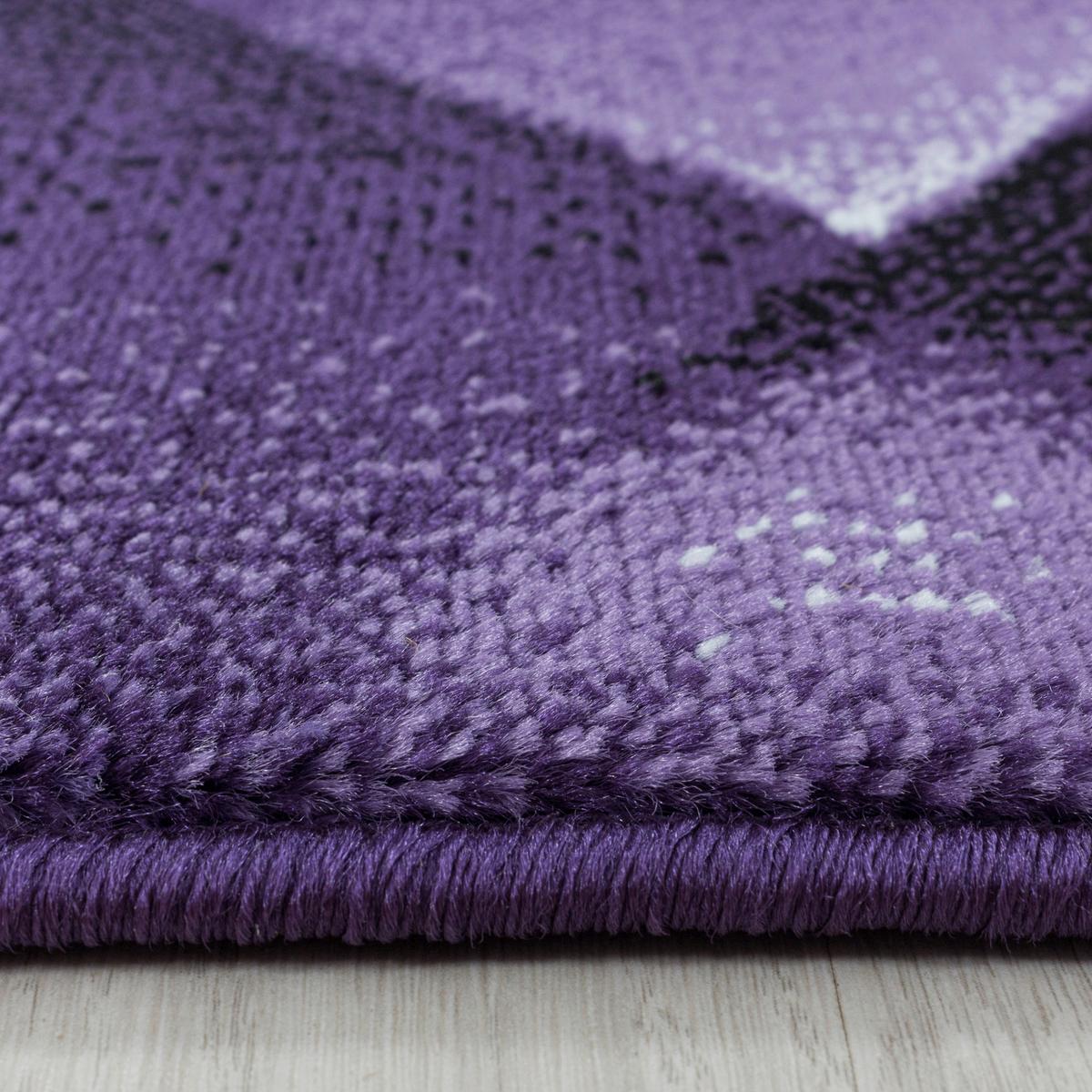 Teppich Läufer Lila Costa 80x250 cm - Lila, Design, Textil (80/250cm)
