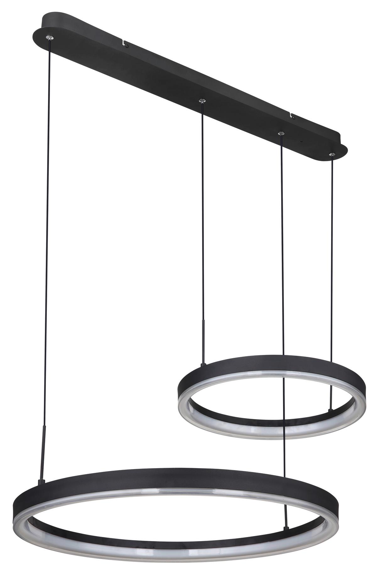 LED-Hängeleuchte 67189h1 - Goldfarben/Opal, Design, Kunststoff/Metall (82,5/60/150cm) - Globo