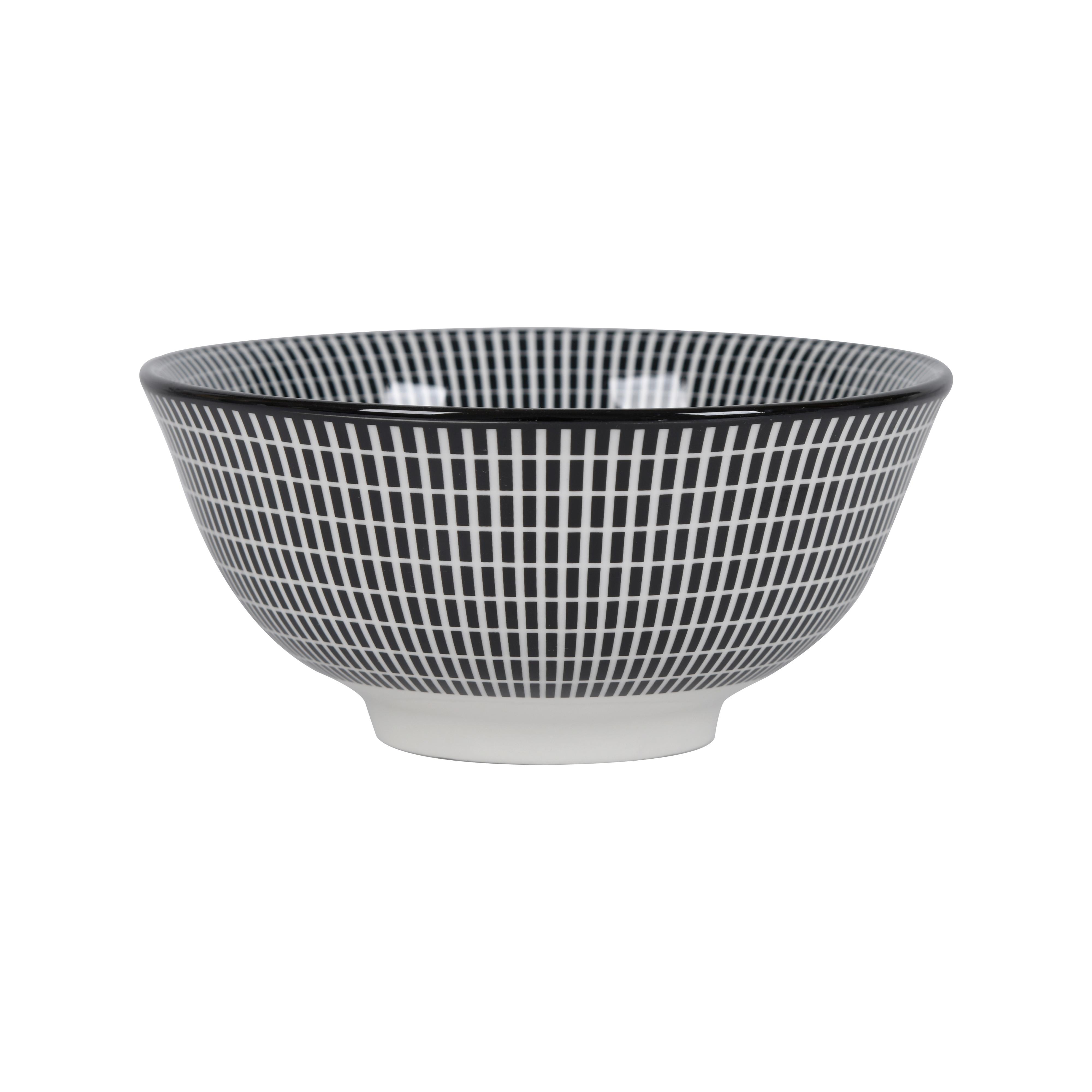 Miska na cerálie SHIVA - bílá/černá, Lifestyle, keramika (15,5/7cm) - Mömax