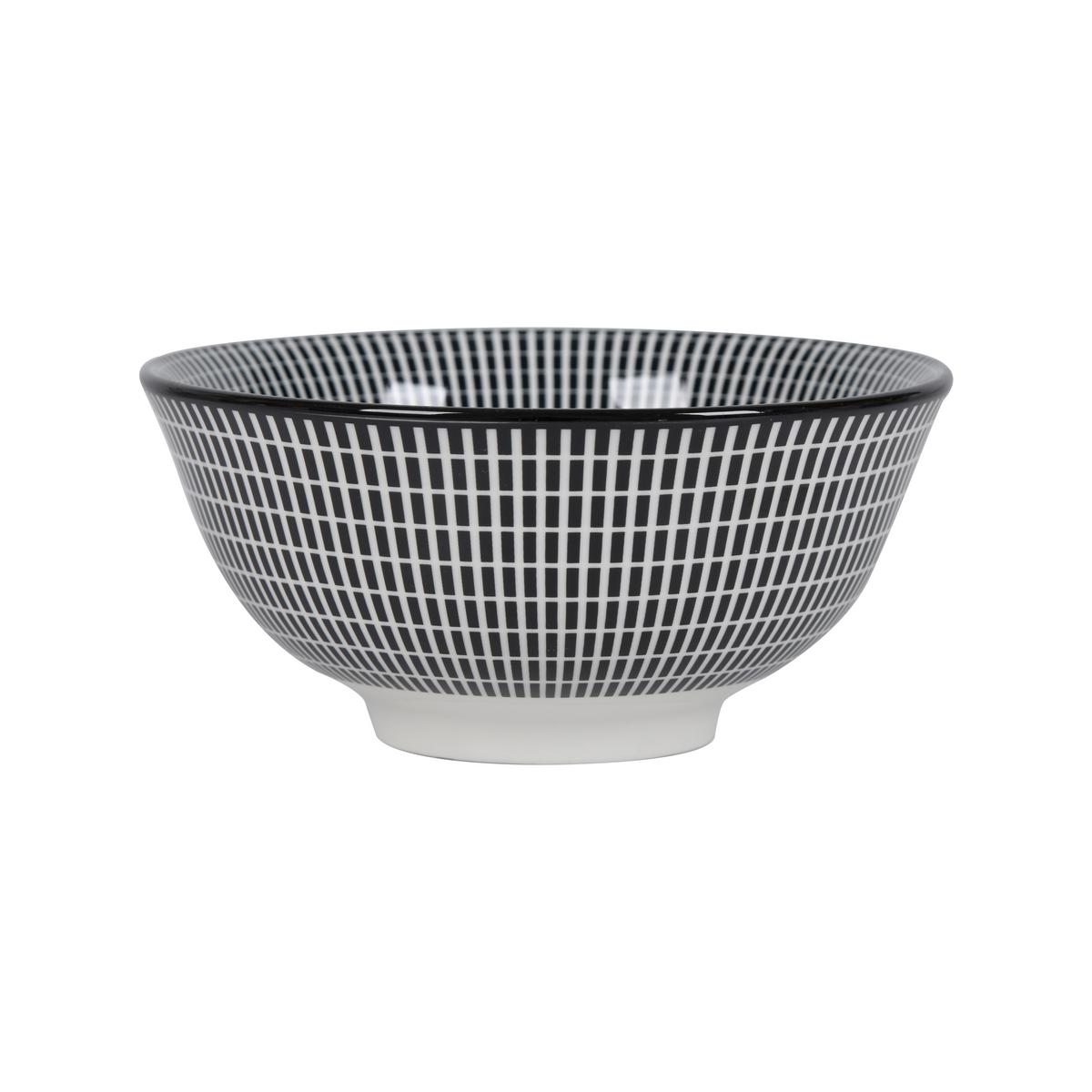 Miska na cerálie SHIVA - čierna/biela, Lifestyle, keramika (15,5/7cm) - Mömax