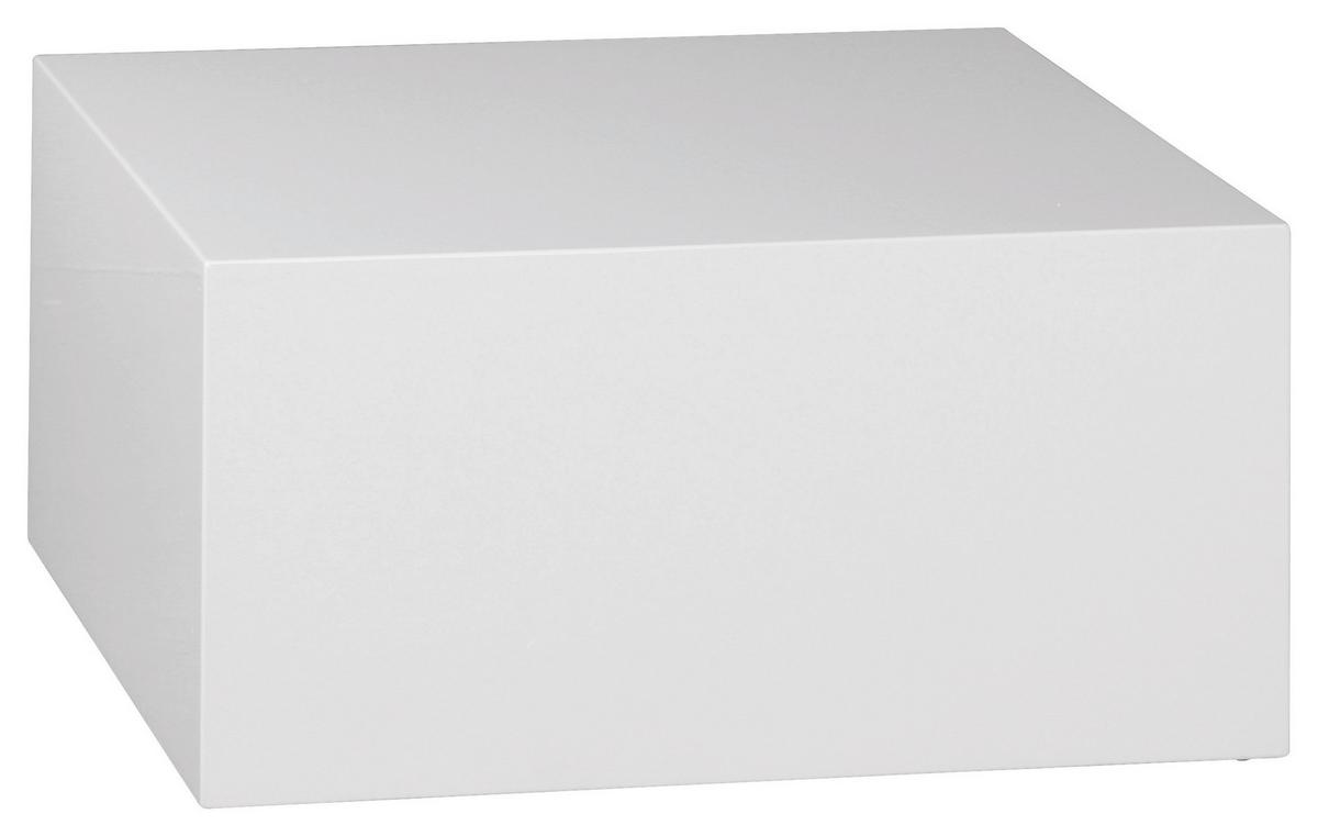 Couchtisch Quadratisch Monobloc, Weiß - Weiß, MODERN, Holzwerkstoff (60/30/60cm) - MID.YOU