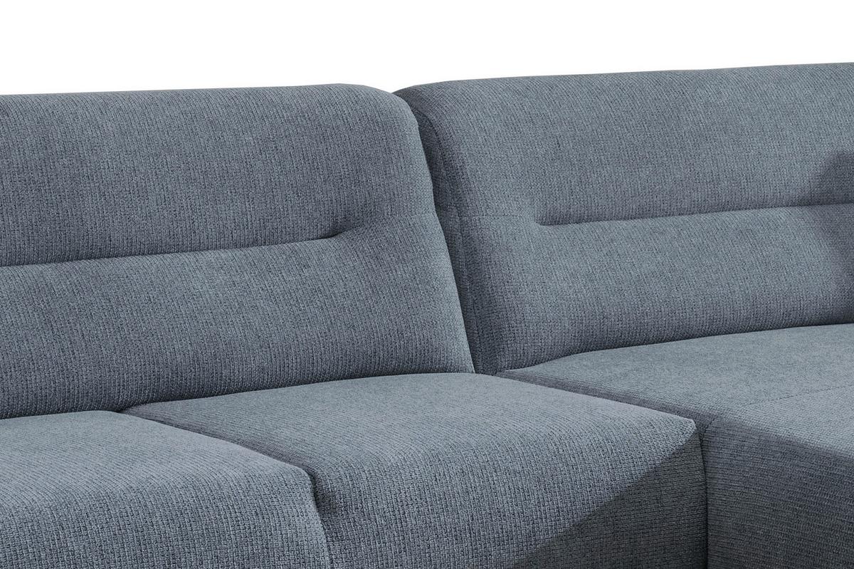 Ecksofa Drago Hellblau S: 290/166 Cm - Wildeiche/Hellblau, MODERN, Holz/Textil (290/166cm) - MID.YOU