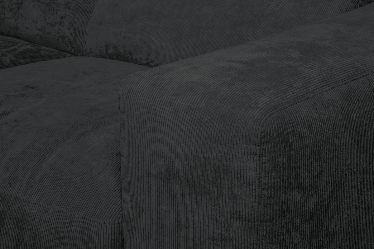 Ecksofa Hannah Schwarz 343cm - Schwarz, Design, Textil (170/343cm) - MID.YOU