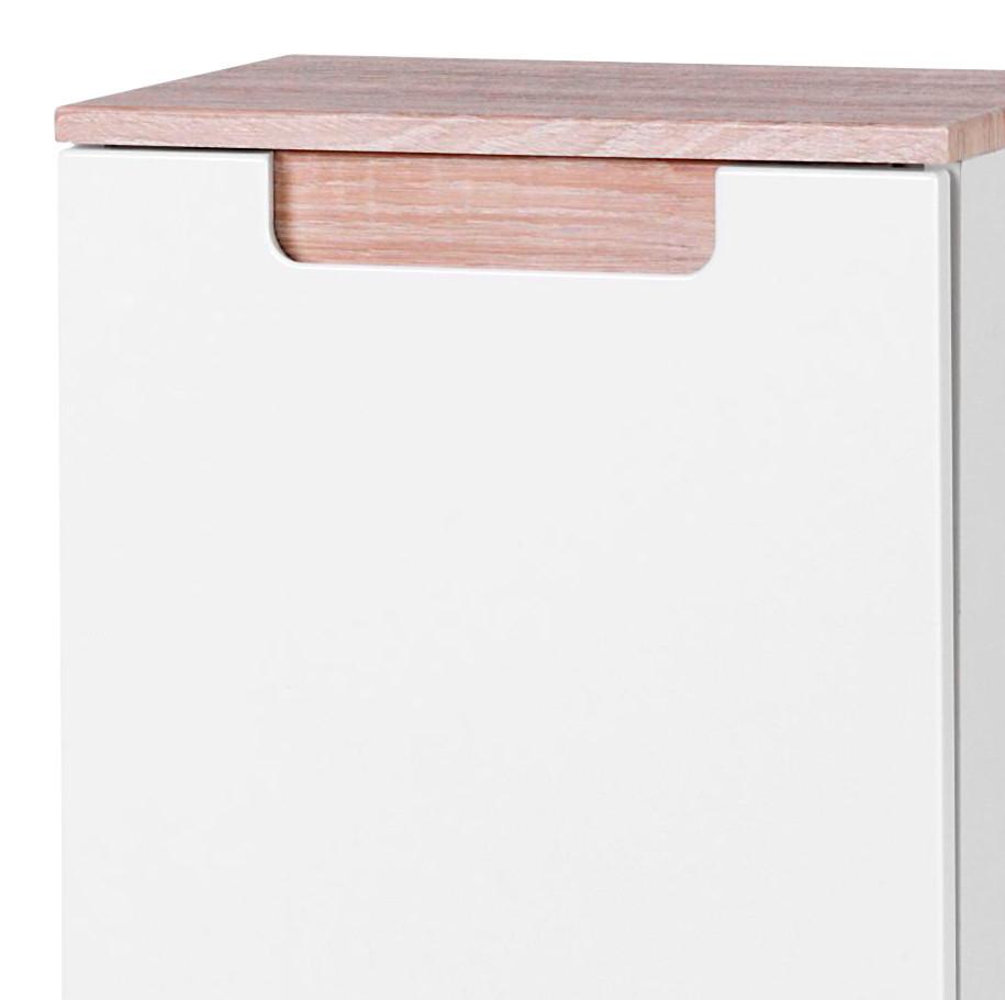 Midischrank SIENA 40 cm Breite weiß Eiche