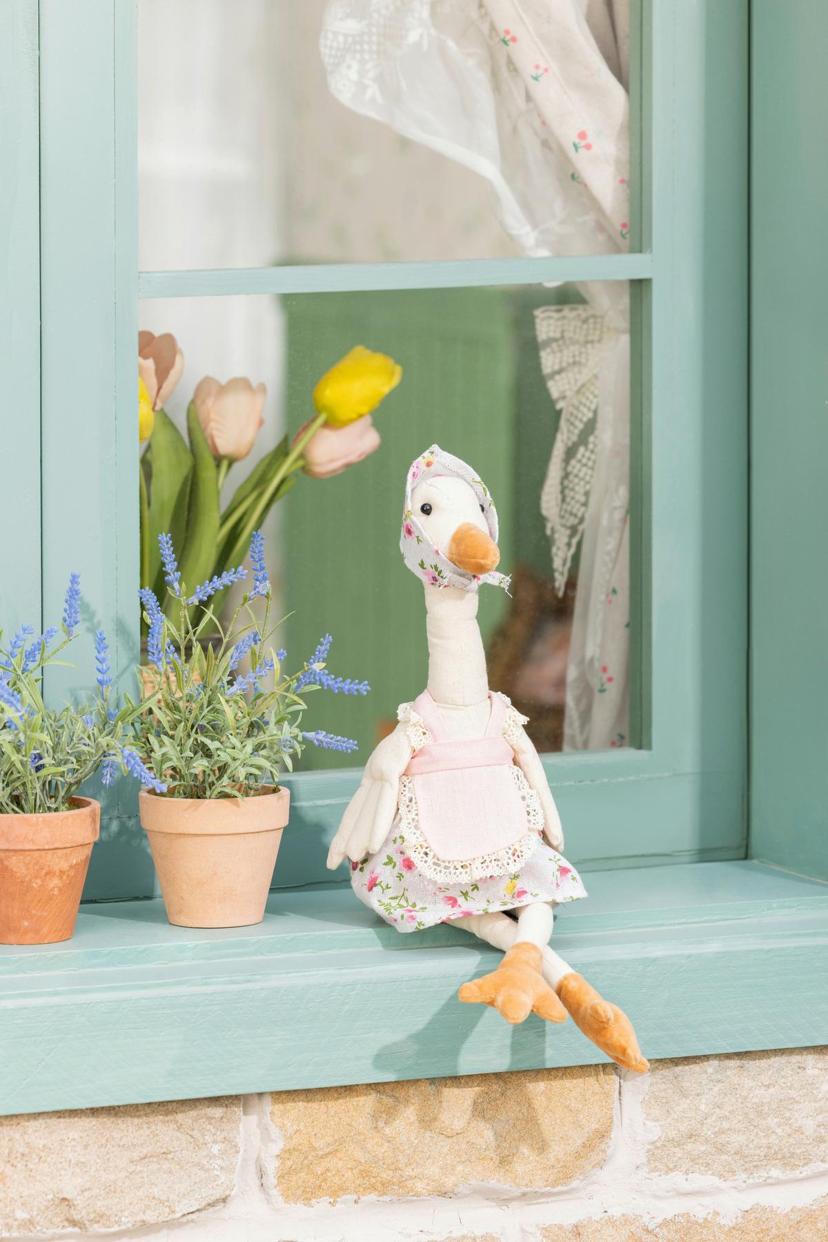 Dekoente Leandro - Pink/Beige, KONVENTIONELL, Kunststoff/Textil (10/15/48cm) - Luca Bessoni