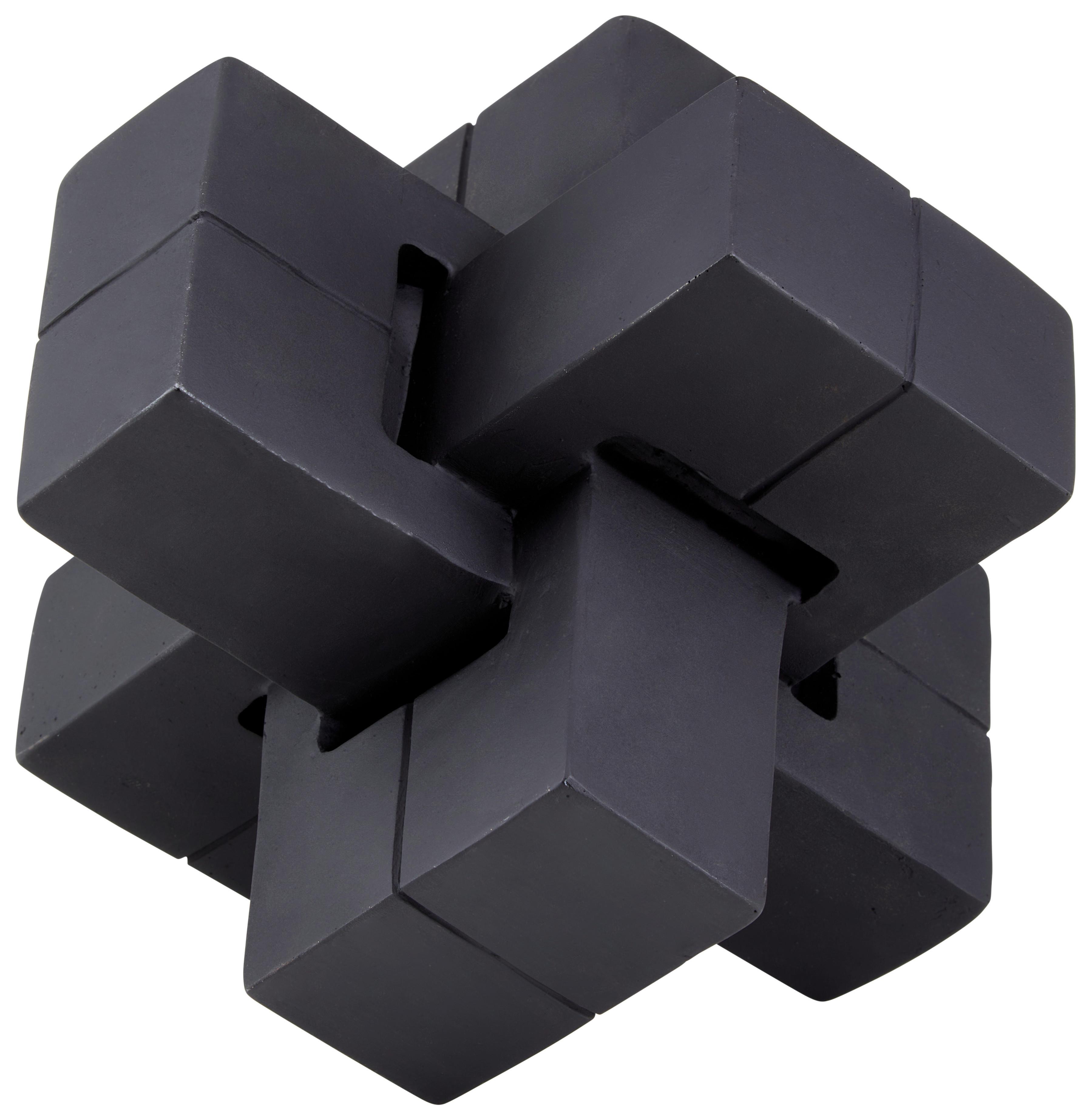Dekofigur Abstraktes H: 21 cm Polyresin für In- und Outdoor - Schwarz, MODERN, Kunststoff (20,8/21cm) - Luca Bessoni