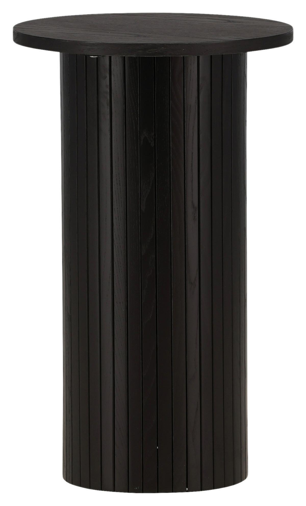 Beistelltisch Bianca - Schwarz, Design, Holzwerkstoff (40/40/65cm) - Livetastic