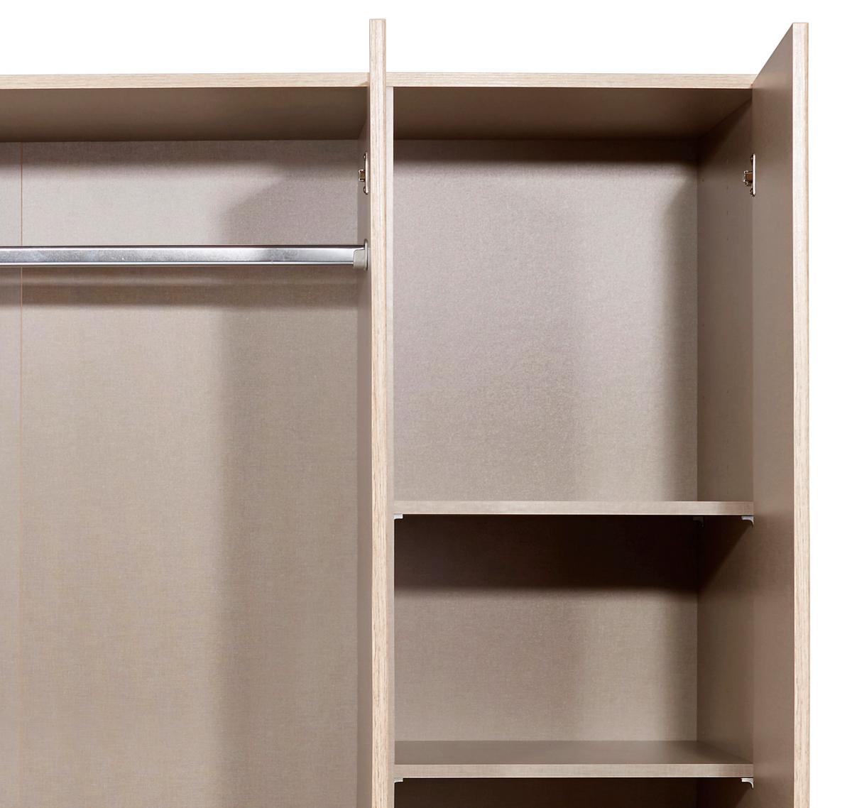 ŠATNÍ SKŘÍŇ AALEN-EXTRA - šedá/barvy dubu, Konvenční, kompozitní dřevo/plast (136/197/54cm)