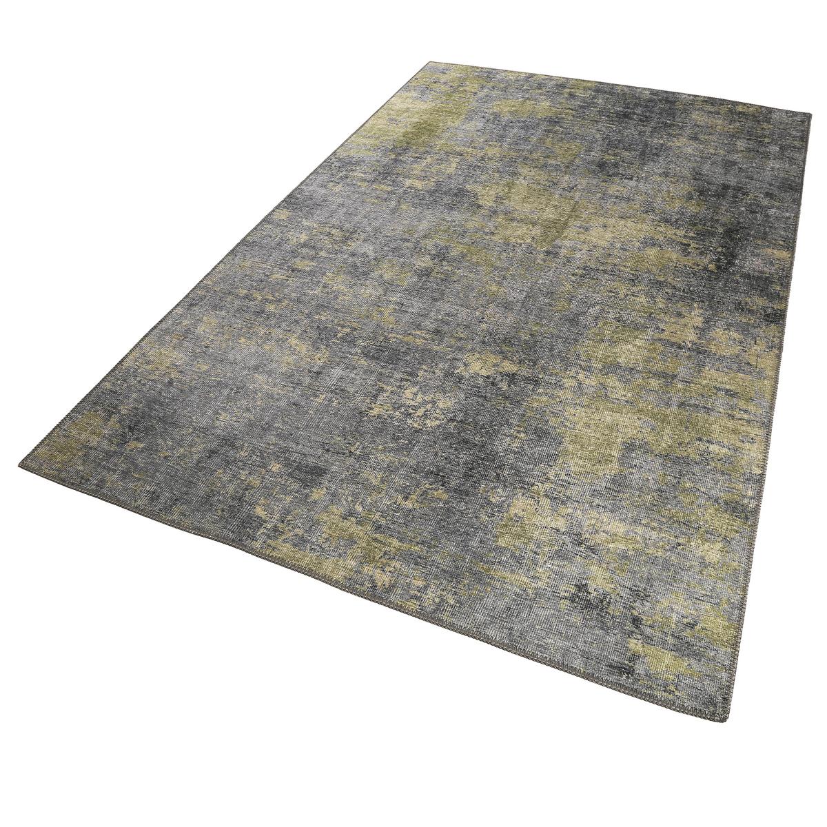 Webteppich Night Hour Grau/Grün 120x170 cm - Grau/Grün, KONVENTIONELL, Textil (120/170cm) - WECON HOME