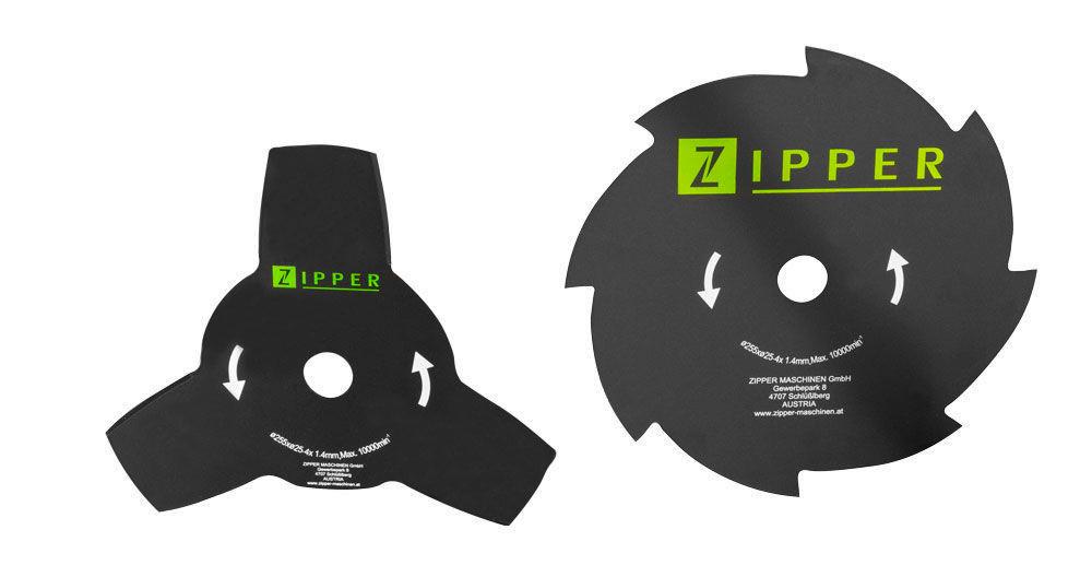 Benzin-Motorsense Zi-Mos145jak 43 cm Schnittbreite 1,45 Kw - Grün, Basics, Metall - Zipper