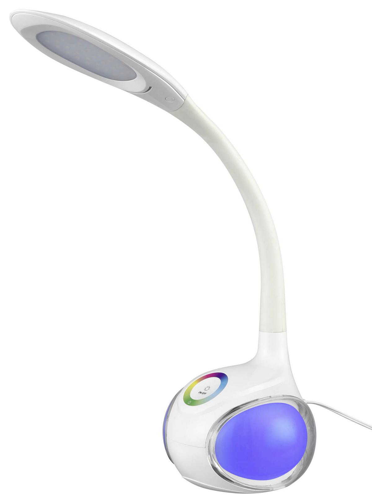 Lampa LED na psací stůl Nihat V:51cm, 5 Watt - bílá, plast (13,5/53cm) - Mömax
