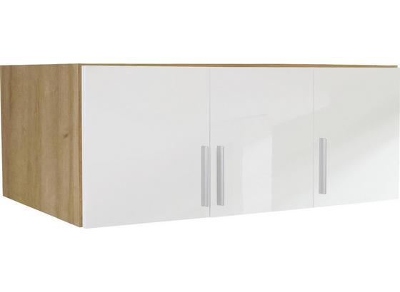 Aufsatzschrank Celle, 3-türig - Eichefarben/Weiß, MODERN, Holz (136/40/54cm) Aufsatzschrank Celle, 3-türig - Eichefarben/Weiß, MODERN, Holz (136/40/54cm)