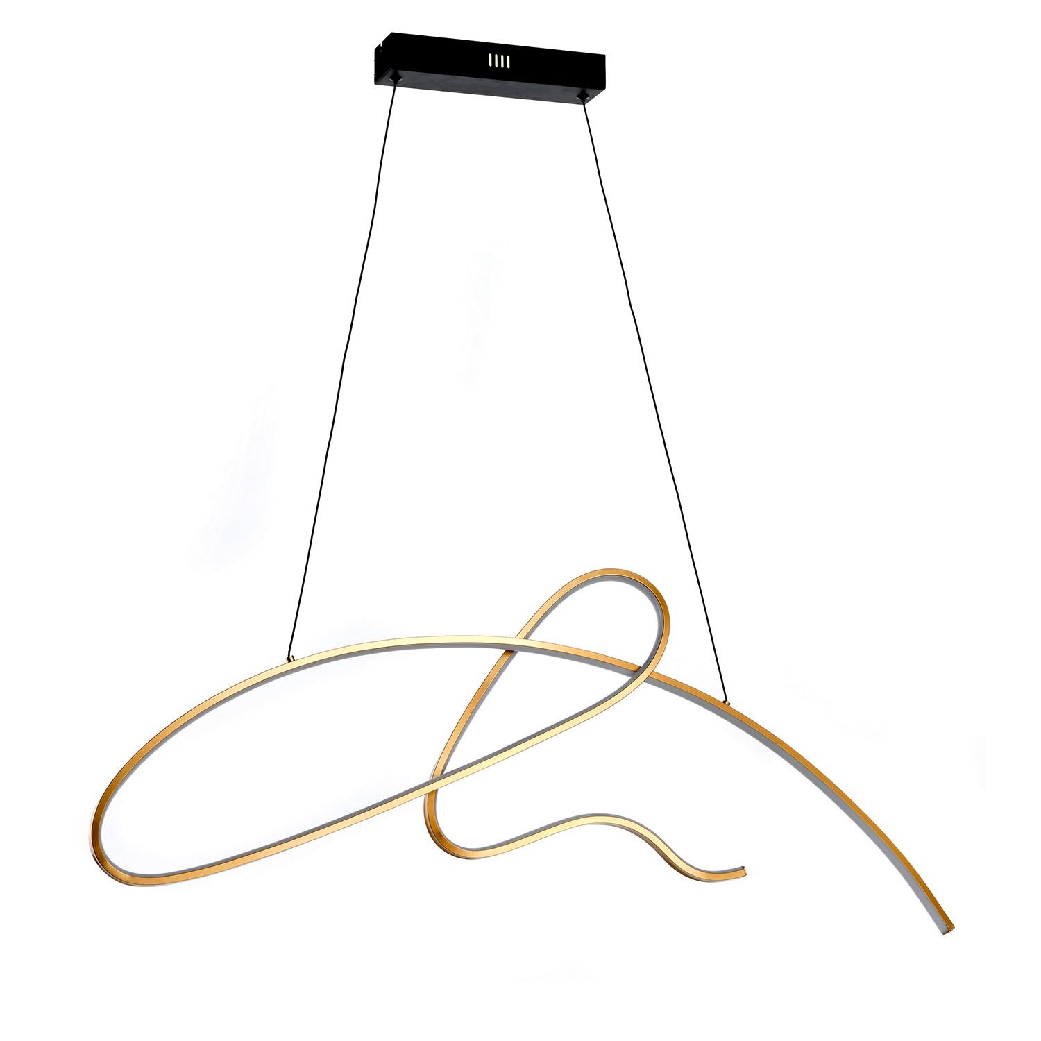 LED-Hängeleuchte 5048/S - Goldfarben, Design, Metall (100/2/90cm)