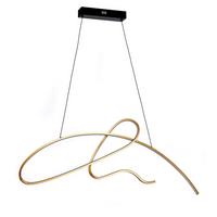 Led-hängeleuchte 5048/s - Goldfarben, Design, Metall (100/2/90cm)