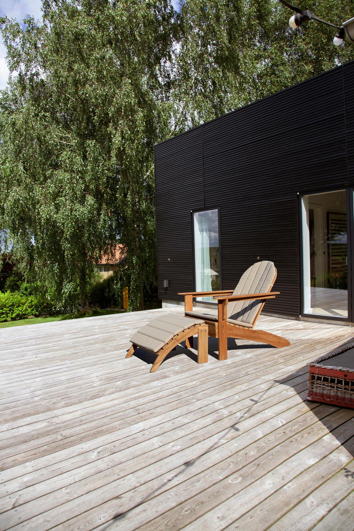 Gartnliege Ellen/vito, Natur 105x88x80 Cm - Teakfarben, Natur, Holz (105cm) - Gardenson