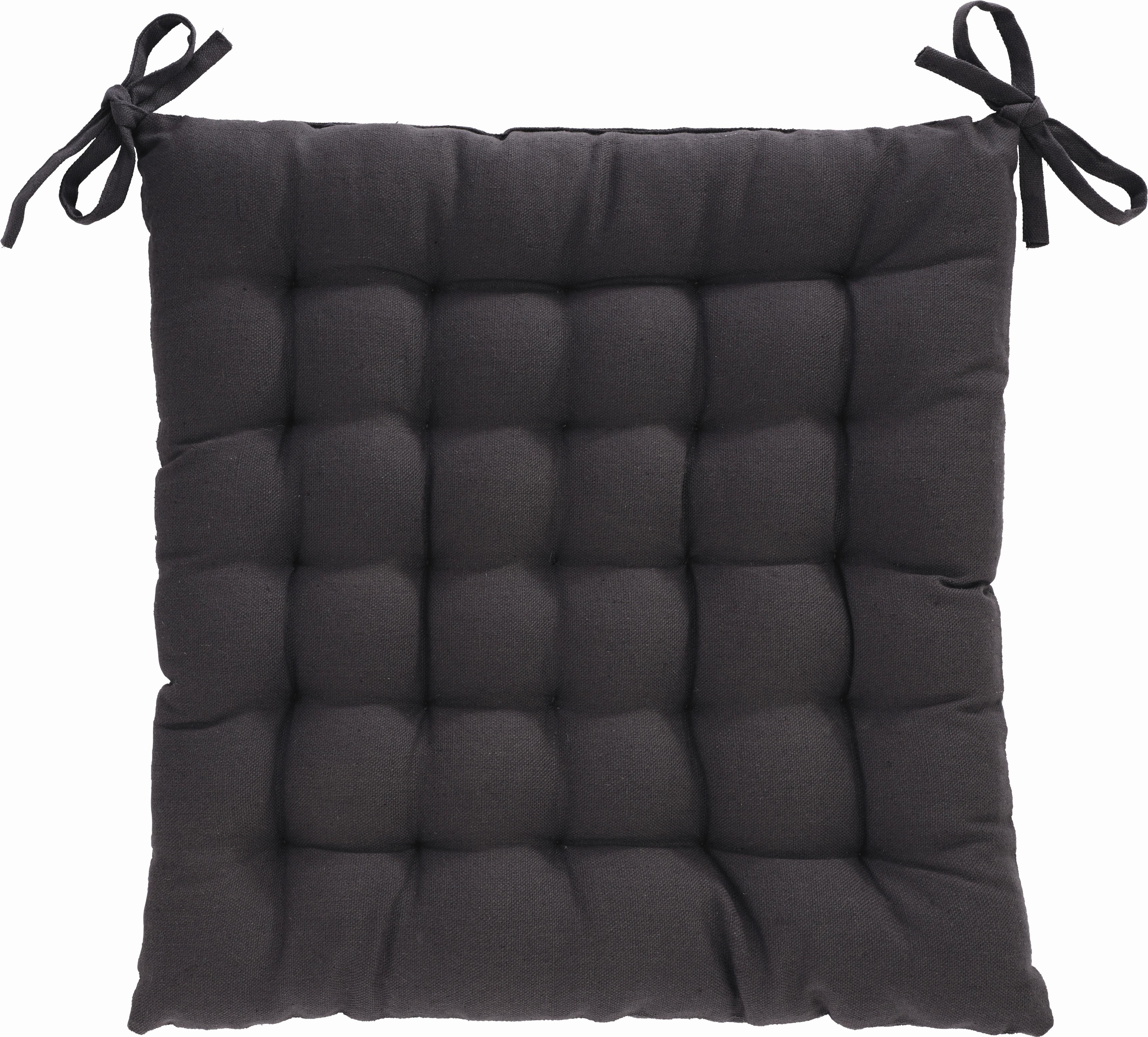 PODSEDÁK Anke, 40x40cm - antracitová, textil (40/40cm) - Modern Living