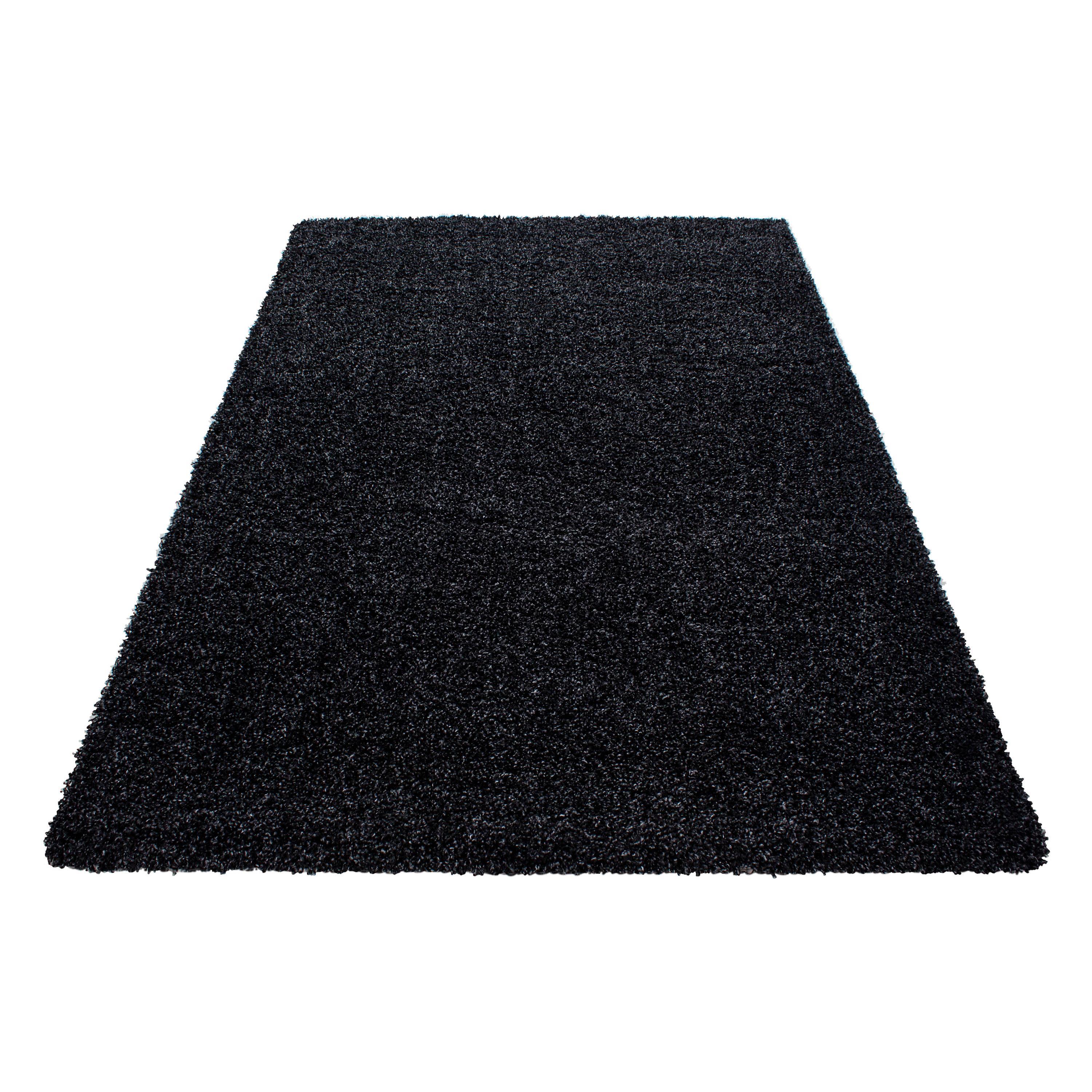 Hochflor Teppich Anthrazit Life 240x340 cm