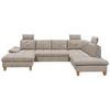 Wohnlandschaft Ascot Grau U: 170x324x220 cm - Eichefarben/Grau, KONVENTIONELL, Textil (170/324/220cm) - MID.YOU