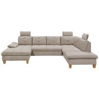 Wohnlandschaft Ascot Grau U: 170x324x220 Cm - Eichefarben/Grau, KONVENTIONELL, Textil (170/324/220cm) - MID.YOU