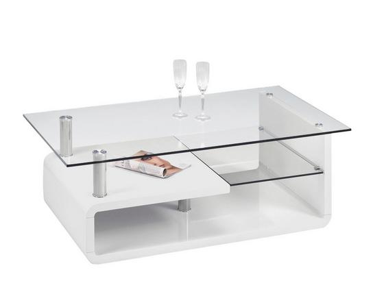 Konferenční Stolek Cassandra - bílá, Moderní (120/40/65cm) Konferenční Stolek Cassandra - bílá, Moderní (120/40/65cm)
