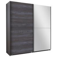 Tolóajtós Szekrény Herne 180/198 Cm - grafitszürke/sötétszürke, Basics, faalapú anyag (180/198/64cm) - MID.YOU