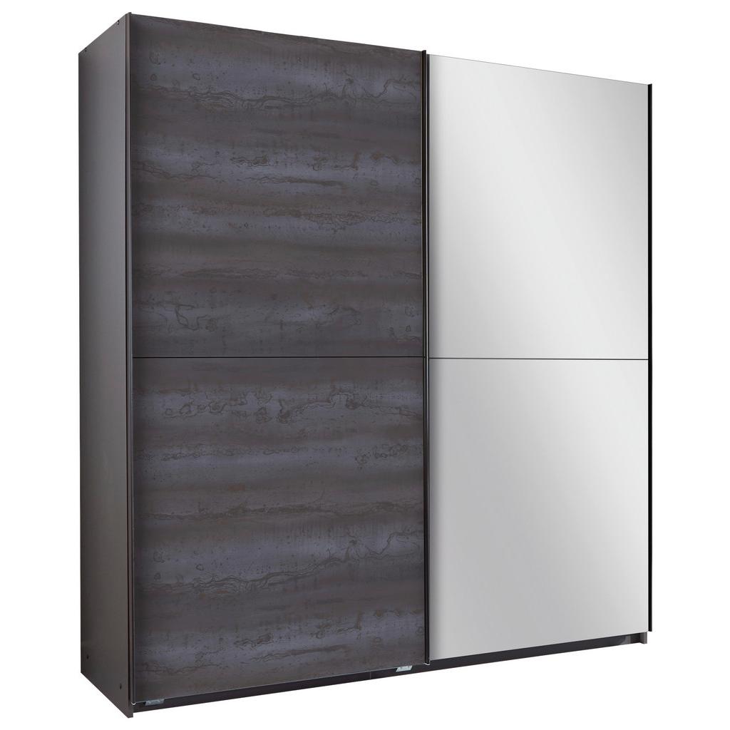 Schwebetürenschrank + Spiegel B: 180 Cm Herne, Graphit