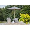 Sonnenschirm Cerox L/B: 270x250 cm Grau - Grau, KONVENTIONELL (270/250cm) - Gardenson
