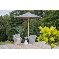 Sonnenschirm Cerox L/B: 270x250 cm Grau - Grau, KONVENTIONELL (270/250cm) - Gardenson
