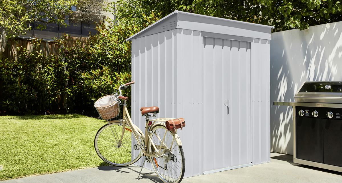 Gerätehaus Ohne Boden 180x199x124 Cm - Silberfarben, Basics, Metall (180/199/124cm)