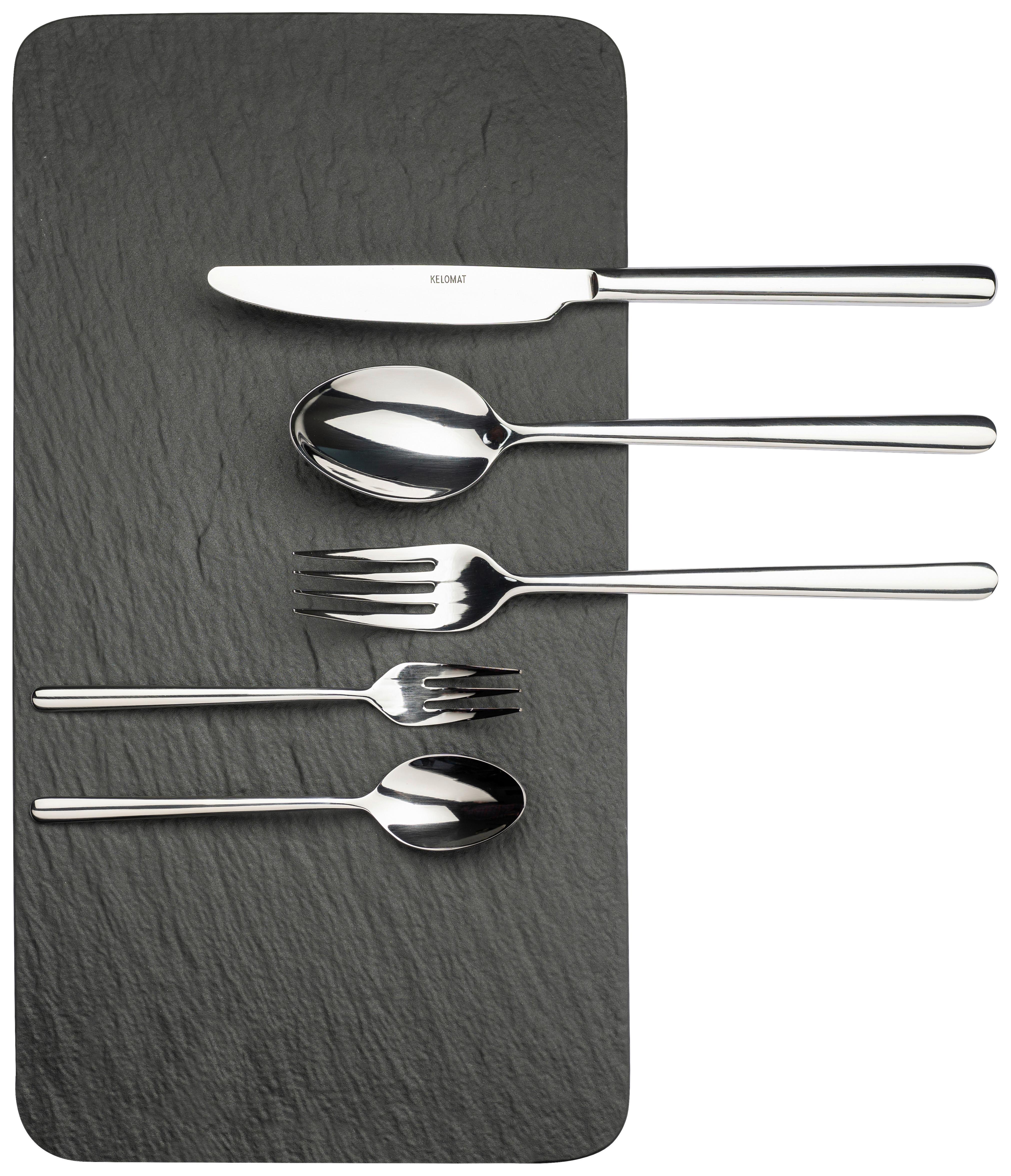 Besteckset Classico - Edelstahlfarben, Basics, Metall (43,7/25,30/5,50cm) - Kelomat