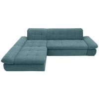 Ecksofa Moric Petrol Mikrofaser - Chromfarben/Petrol, KONVENTIONELL, Textil (172/300cm) - MID.YOU