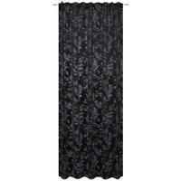 Fertigvorhang Ellies - Schwarz, ROMANTIK / LANDHAUS, Textil (135/245cm) - James Wood