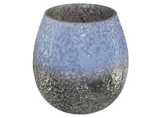 Windlicht Silver Sky - Blau/Silberfarben, ROMANTIK / LANDHAUS, Glas (10cm) Windlicht Silver Sky - Blau/Silberfarben, ROMANTIK / LANDHAUS, Glas (10cm)