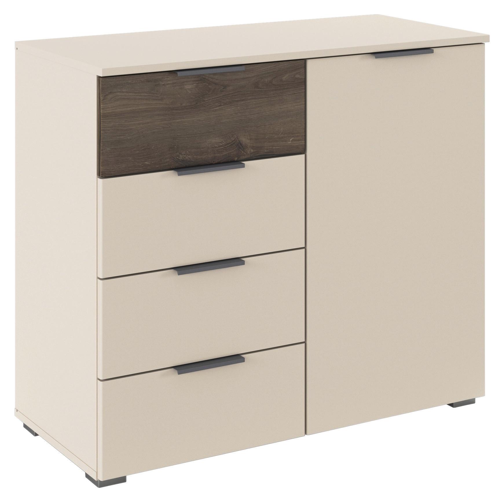 Kommode Sajo-Extra Champagner B: 93 cm - Champagner, Trend, Holzwerkstoff (93/81/42cm)