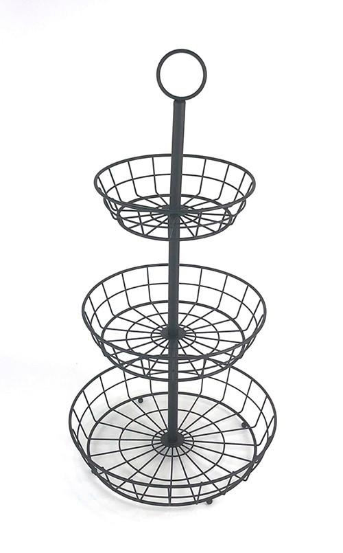 Misa na ovocie Big, Ø: 33cm - čierna, Modern, kov (32,5/62cm) - Mömax