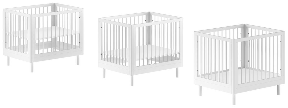 LAUFGITTER Forrest Weiß B: 99cm - Weiß, MODERN, Holz (99/88/79cm) - Vipack
