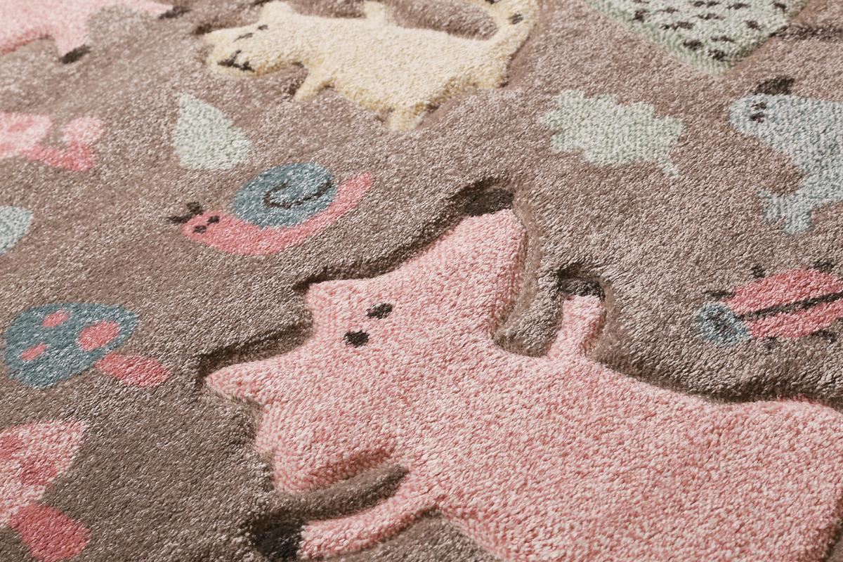 Kinderteppich Forest - Taupe, Trend, Textil (133/200cm) - Sigikid