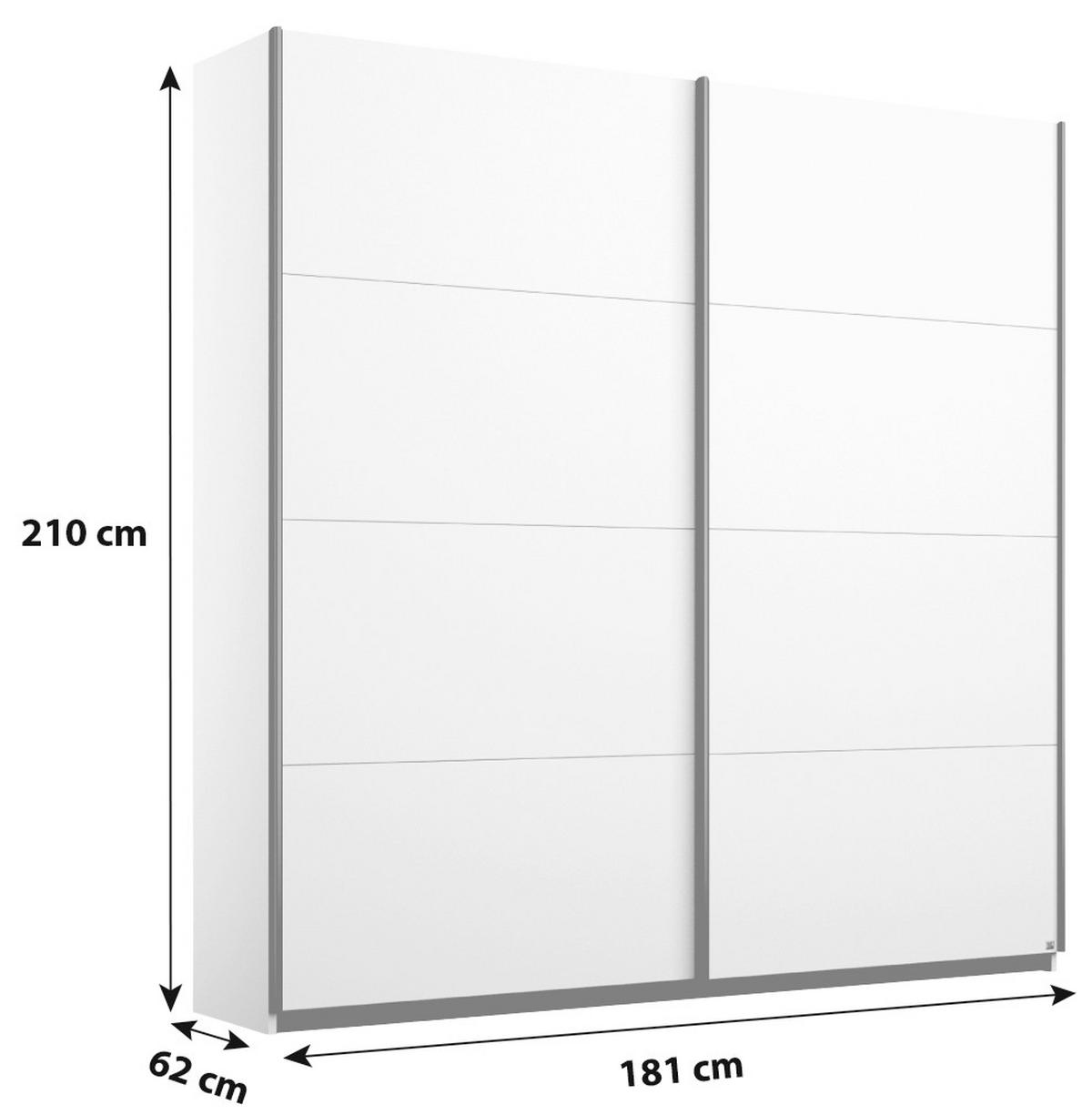 Skříň s posouvacími dveřmi BELLUNO 181 CM - Sonoma dub/barvy hliníku, Moderní, kov/kompozitní dřevo (181/210/62cm) - MID.YOU
