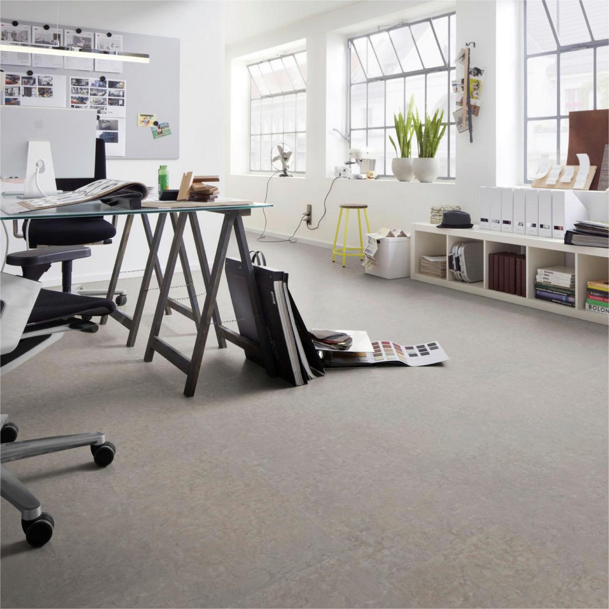 Designboden Steinoptik Greige Stärke 4,2mm - Greige, Basics, Kunststoff (60.5/30.48/0.42cm)