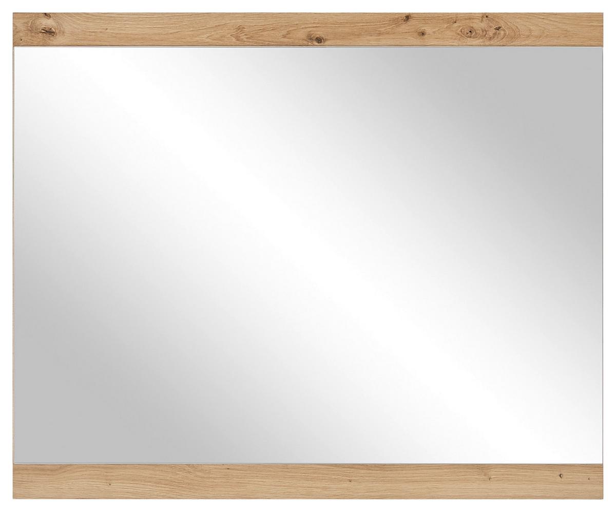 Wandspiegel Milan Rechteck 85x70 Cm Eiche Artisan Dekor - Eiche Artisan, Design, Glas/Holzwerkstoff (85/70/2cm) - MID.YOU