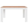 Esstisch Nori Eiche Artisan/weiß B: 80 Cm - Weiß/Eiche Artisan, LIFESTYLE, Holzwerkstoff (120/80/75cm) - MID.YOU
