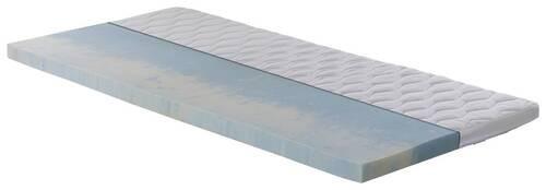 Topper Luxus Gel Topper - Weiß, Basics, Textil (100/200cm) - MID.YOU
