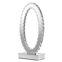 LED-Tischleuchte Chromfarben D: 30 cm 18w - Chromfarben, Design, Glas/Metall (30/40cm)