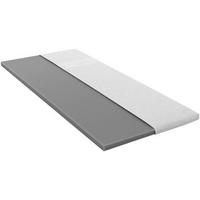 Topper Geltex Pure 90x200 Cm Gelschaum - Weiß, Textil (90/200cm) - Sembella